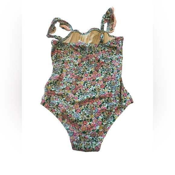 Shade Critters Girls Mint Ditsy Smocked One Piece Swimwear in size 3T - Picture 3 of 4